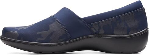 حذاء نسائي من Clarks Cora Heather Loafer مصنوع من نسيج كومبي أسود in Saudi Arabia