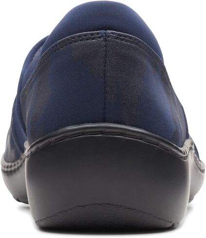 حذاء نسائي من Clarks Cora Heather Loafer مصنوع من نسيج كومبي أسود in Saudi Arabia