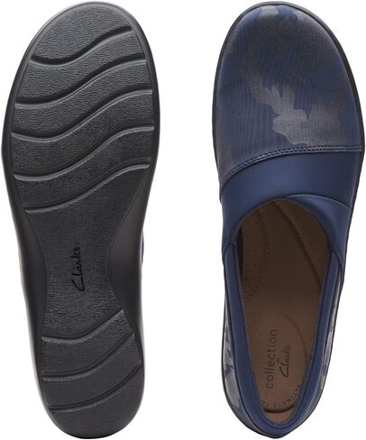 حذاء نسائي من Clarks Cora Heather Loafer مصنوع من نسيج كومبي أسود in Saudi Arabia