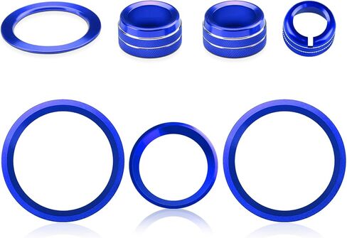 غطاء مقبض راديو Auovo لإكسسوارات Subaru Crosstrek 2018-2023 / Impreza 2017-2023 / Forester 2019-2024 AC مقبض AC Ring Air Conference Switch Switch Trim 7pcs (Sun Orange ، B) in Saudi Arabia