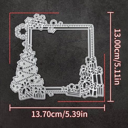 يموت قطع المعادن لسكرابوكينغ، خلفيات ثلاثية الأبعاد إطار جديد قطع يموت DIY ألبوم بطاقة صنع ديكور ورقة معدنية يموت تخفيضات زينة حفل زفاف (كأس ثلج 4.1 × 3.7 بوصة) in Kuwait