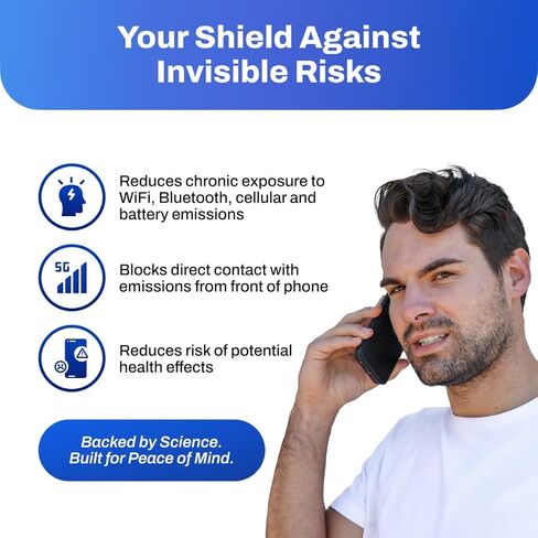 DefenderShield EMF Protection & 5G Anti Radiation iPhone 14 SlimFlip Case - RFID Blocking EMF Shield Slim Wallet Case Black in Saudi Arabia