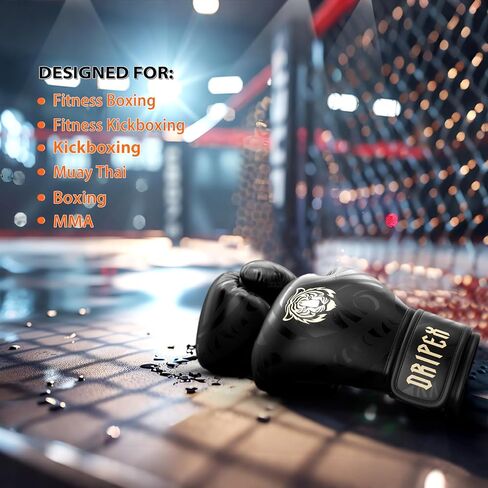 Dripex Boxing Gloves for Men Women Youth, Boxing Training Gloves | for Heavy Bag Workout, MMA, Muay Thai, Kickboxing, Sparring Punching（8 10 12 14 16oz） in Kuwait