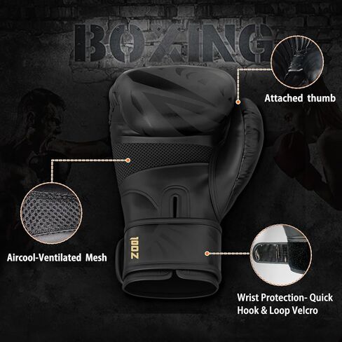 Dripex Boxing Gloves for Men Women Youth, Boxing Training Gloves | for Heavy Bag Workout, MMA, Muay Thai, Kickboxing, Sparring Punching（8 10 12 14 16oz） in Kuwait