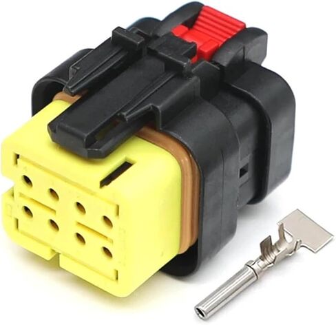 1set 776494-4 AMP 8Pin Automotive Connector AMPSEAL16 Series Waterproof Sealed Harness Female Plug Additional Terminals KLOOKY(776494-1) in Saudi Arabia