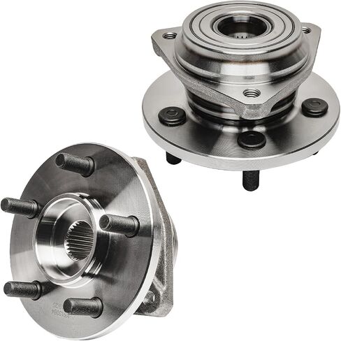 Detroit Axle - 2 Front Wheel Bearing Hubs for Jeep Grand Cherokee Wrangler TJ Wagoneer Comanche, Wheel Bearing and Hub Assembly Set Replacement Pair Hub Assemblies Bearings in Saudi Arabia
