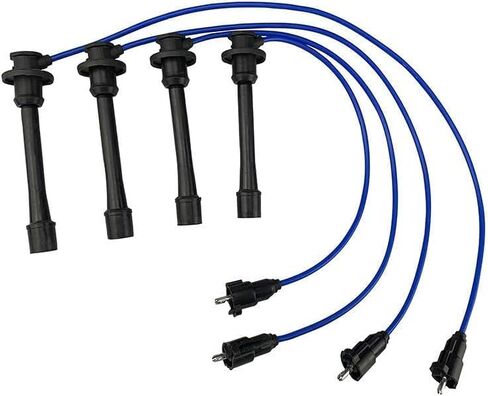 الأسلاك ذات الإشعال عالية الأداء متوافقة مع Toyota 4runner T100 Tacoma 2.4L 2.7L L4 3RZ-FE 2RZ-FE 1997-2000 Blue in Saudi Arabia