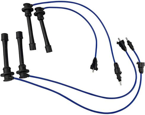 الأسلاك ذات الإشعال عالية الأداء متوافقة مع Toyota 4runner T100 Tacoma 2.4L 2.7L L4 3RZ-FE 2RZ-FE 1997-2000 Blue in Saudi Arabia