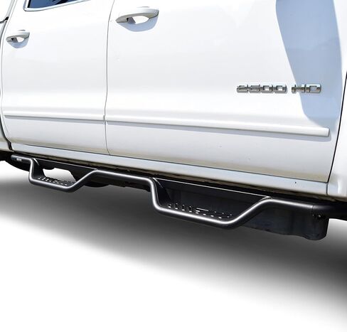 Westin 20-11955 Outlaw Drop Nerf Step Bars Fits 2004-2013 Silverado Sierra 1500 2001-2019 2500 3500 Crew Cab (Body Mount) in Kuwait
