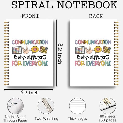 Mental Health Journal Notebook Spiral - Therapy Notebook,164 Pages, Mental Health Journal for Women, Funny Office Gifts, Positive Mind Journal, 5.5×8.3 in Kuwait