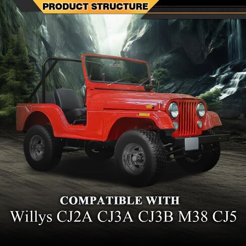 مجموعة الخطوة الجانبية إنتاج جديد متوافق مع Willys CJ2A CJ3A CJ3B M38 CJ5 Jeeps in Kuwait