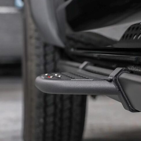 IAG V1 EZ-Step for Ford Bronco 2021+ with rockrails (4 Door, Orange Logo Plate, 2 Pair) (Does not fit Raptor or Sport) in Saudi Arabia