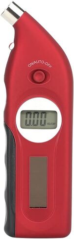 Fit for Mini Digital LCD Display Tire Pressure Gauge Calibrator Tool for Safe Driving, SolarBattery Powered for DayNight Use - Wine Red in Saudi Arabia