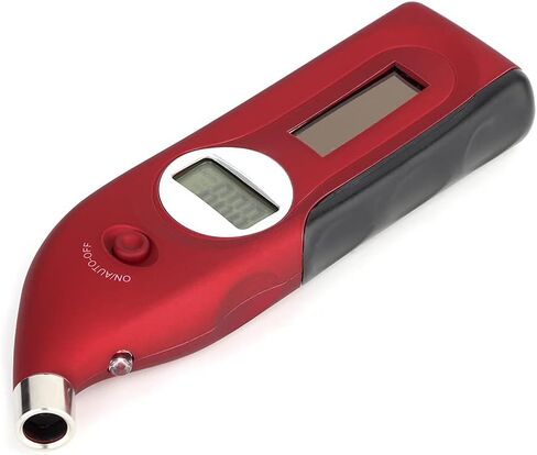 Fit for Mini Digital LCD Display Tire Pressure Gauge Calibrator Tool for Safe Driving, SolarBattery Powered for DayNight Use - Wine Red in Saudi Arabia