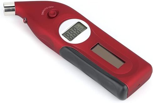 Fit for Mini Digital LCD Display Tire Pressure Gauge Calibrator Tool for Safe Driving, SolarBattery Powered for DayNight Use - Wine Red in Saudi Arabia