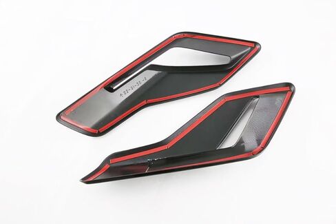 إكسسوارات السيارات متوافقة مع Ford F150 F-150 Raptor 2024 2023 2022 2021 Fender Side Vent Cover Trim Fender Fender Side Decoration ABS 2PC (نمط ألياف الكربون) in Kuwait