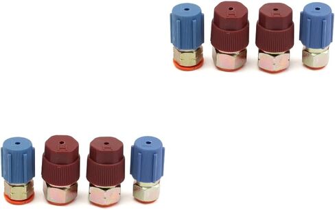 Garneck 8pcs Charging Adapter Kit Quick Disconnect Fittings with Caps Port Connectors for Car Recharge with Plating in Saudi Arabia