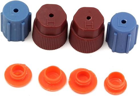 Garneck 8pcs Charging Adapter Kit Quick Disconnect Fittings with Caps Port Connectors for Car Recharge with Plating in Saudi Arabia