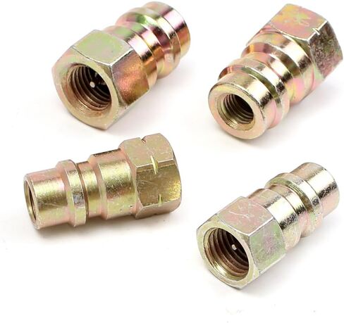 Garneck 8pcs Charging Adapter Kit Quick Disconnect Fittings with Caps Port Connectors for Car Recharge with Plating in Saudi Arabia