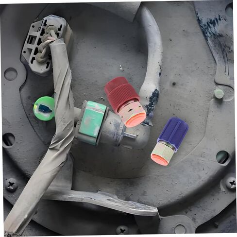 4pcs Quick Disconnect Adapter Set Automotive Charging Port Fittings for Conversion and Design Protective Caps Compatible High Low Random Color in Saudi Arabia