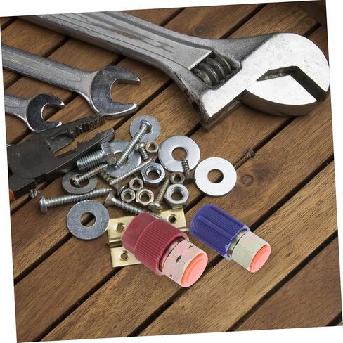 4pcs Quick Disconnect Adapter Set Automotive Charging Port Fittings for Conversion and Design Protective Caps Compatible High Low Random Color in Saudi Arabia
