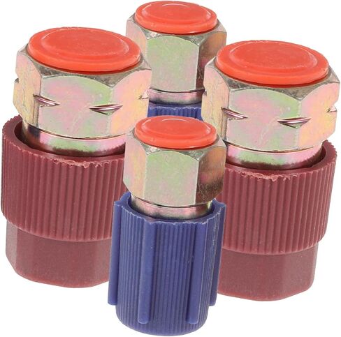 مجموعة محول السيارات إلى R134A تحويل Quick Adjupler شحن المنفذ لون عشوائي in Kuwait