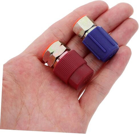 مجموعة محول السيارات إلى R134A تحويل Quick Adjupler شحن المنفذ لون عشوائي in Kuwait