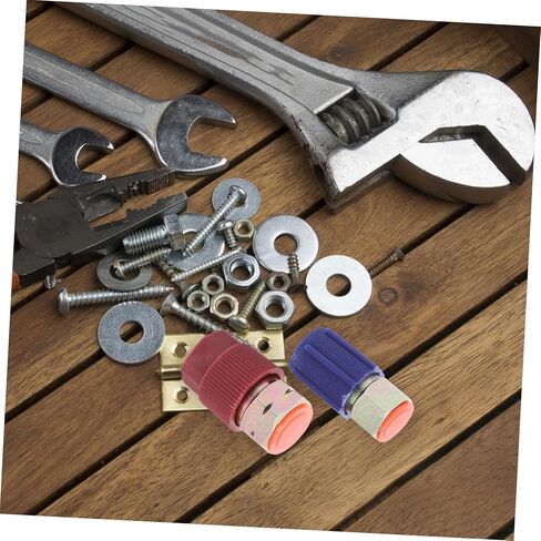 مجموعة محول السيارات إلى R134A تحويل Quick Adjupler شحن المنفذ لون عشوائي in Kuwait