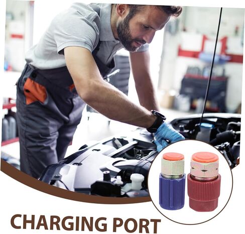 مجموعة محول السيارات إلى R134A تحويل Quick Adjupler شحن المنفذ لون عشوائي in Kuwait