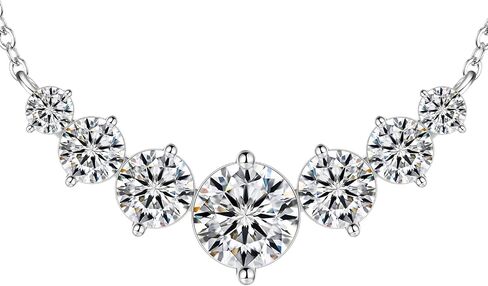 18K الذهب على S925 Sterling Silver 1.7ct قلادة قلادة الماس للنساء ، D Color VVS1 قلادة ، هدية مجوهرات أنيقة للزوجة في الذكرى السنوية in Saudi Arabia