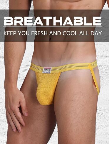 Breathable Mesh Jockstraps for Men, Cotton Pouch Athletic Supporters for Men in Saudi Arabia