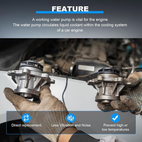ECCPP Engine Water Pump fits for 2006-2011 Honda Civic 1.8L SOHC R18A1 R18A4 in Saudi Arabia