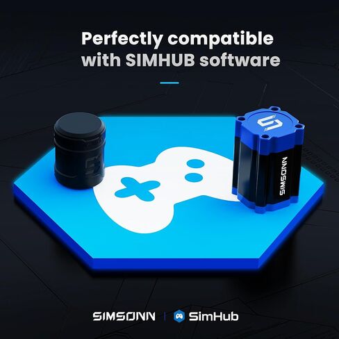 SIMSONN Plus X Pedals Sim Racing Pedals PC Racing Simulator Load Cell HE Hydraulic Pedals Support Haptic Reactor (Black P3-H3-Plate) in Kuwait