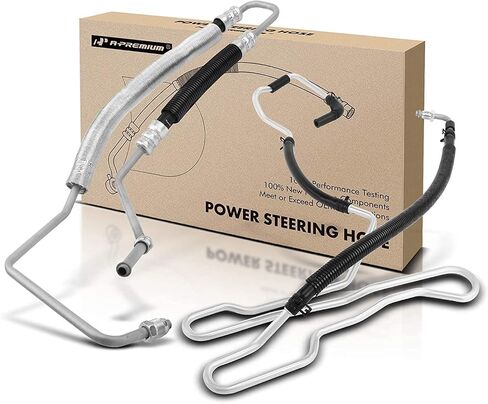 A-Premium Power Touring Hose Pression & Return Hose Line Assembergly متوافق مع Chevrolet Corvette 2005-2013 6.0L 6.2L 7.0L 2-PC Set in Saudi Arabia