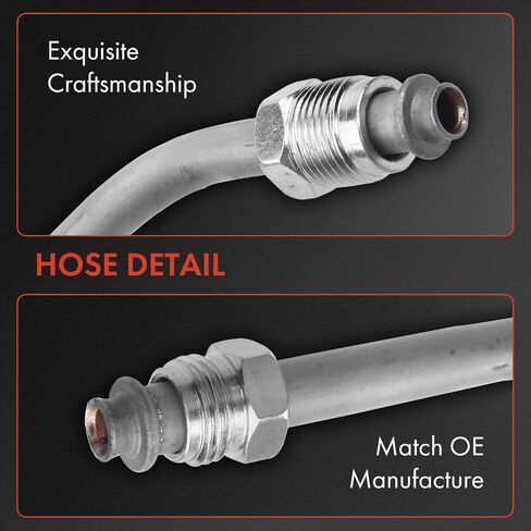 A-Premium Power Touring Hose Pression & Return Hose Line Assembergly متوافق مع Chevrolet Corvette 2005-2013 6.0L 6.2L 7.0L 2-PC Set in Saudi Arabia
