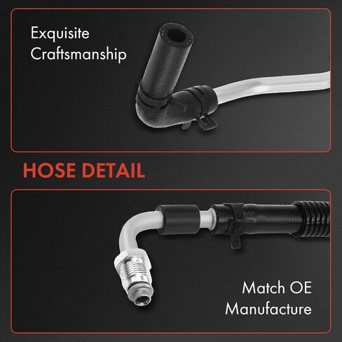 A-Premium Power Touring Hose Pression & Return Hose Line Assembergly متوافق مع Chevrolet Corvette 2005-2013 6.0L 6.2L 7.0L 2-PC Set in Saudi Arabia