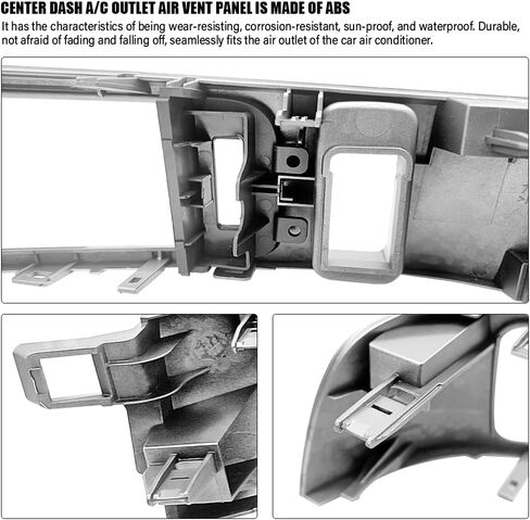 MADAT Air Vent Panel Fit for Toyota Land Cruiser Proda 120 Lexus GX470 2003-2009 Dash Center Air Conditioner Vent Outlet Trim Replace 55474-60040 2Pcs in Saudi Arabia
