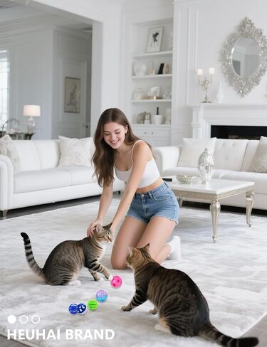 Octopus Catnip Toys 3-Pack + Large Cat Ball & 2 Catnip Packs - Indoor Kitten Toys for Chewing, Cleaning Teeth & Reducing Boredom in Saudi Arabia