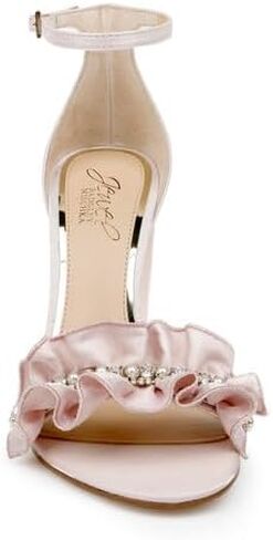 Jewel Badgley Mischka Deva Ruffle High Block Heel in Saudi Arabia