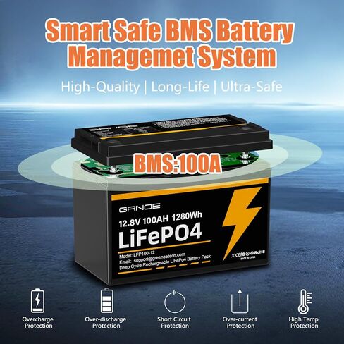 بطارية LiFePO4 بقدرة 12 فولت و10 أمبير في الساعة مع نظام BMS مدمج بقدرة 10 أمبير، وبطارية ليثيوم ذات دورات عميقة تزيد عن 3000 دورة وعمر افتراضي يصل إلى 10 سنوات للنظام الشمسي وعجلات الطاقة ومكتشف الأسماك والتخييم في الهواء الطلق والسكوتر وجزازة العشب in Saudi Arabia