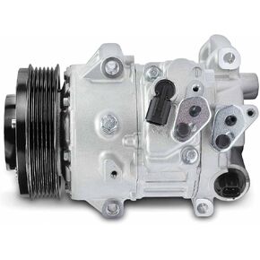 Compressor with Clutch for Scion for tC 2011-2016 12V Tangent Mount-Mounting Type 4.72-Pulley Distance(in) 6pc L4 2.5L-Engine 8831021150 8831021151 901-1921 in Saudi Arabia