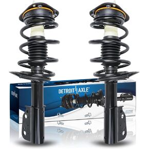 Detroit Axle - 2pc Struts Front Pritts لـ Buick Lesabre Cadillac Deville Pontiac Bonneville Oldsmobile Aurora ، صُدم Struts مع استبدال مجموعة الربيع لفائف in Kuwait