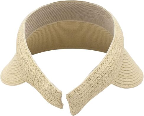 مقطع جديلة Toyo الأنيق على Visor - قبعة واسعة حماية شمس مثالية للنساء in Saudi Arabia