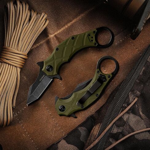 المخلب المستقيم OD GREEN G10 القابل للطي KARAMBIT - موجة إيمرسون in Saudi Arabia