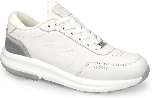 G-DEFY StarGlide Women’s Orthopedic Leather Work Shoes | Premium Walking Sneakers with VersoShock® AirCloud Sole for All-Day Comfort, Long Standing & Active Support | Free Custom Orthotic in Saudi Arabia