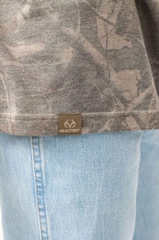 Realtree Faded Camo Jersey Knit Tri-Blend Ultra Soft Crew Neck Shirt - Limited Edition in Saudi Arabia