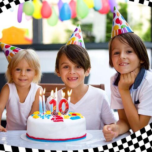 سيارات السباق شمعة عيد ميلاد ، وسباق RECING رقم البرق شمعة الكعكة المثالية القبعات العليا وذكرى أعياد الميلاد ولوازم زخرفة الحفلات (رقم 3) in Saudi Arabia