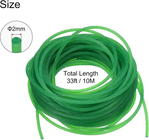 uxcell 2 Pcs Polyurethane Round Belts 3mm Dia, 10M (33ft) Length PU Polyurethane Belt for Drive Transmission (Smooth Surface, Orange) in Saudi Arabia