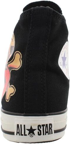 حذاء رياضي Chuck Taylor All Star Ox منخفض من الأعلى كلاسيكي للجنسين من Converse MY VAN IS ON FIRE WHITE BLACK - 10.5 B(M) US Women / 8.5 D(M) US Men in Kuwait