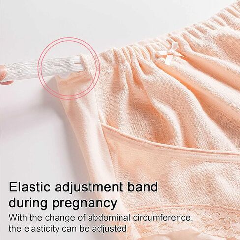 Safety Certification 3 Pack Women's Cotton Pregnancy Underwear Under The Bump Maternity Panties Ultra High Waist Superelastic Briefs(Size:Medium) in Saudi Arabia